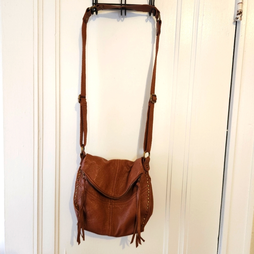 Brown Leather Crossbody Bag